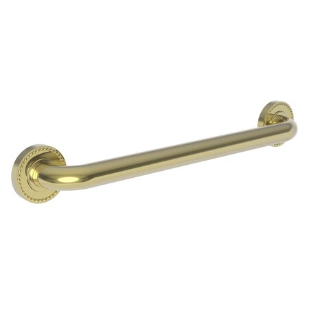 Newport Brass 21" L, Two Post, Solid Brass, 18" Grab Bar in Polished Brass  Uncoated (Living) 1020-3918/03N